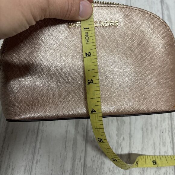 Womens Michael Kors Alex Small Travel Pouch Pink Glitter - Picture 9 of 11